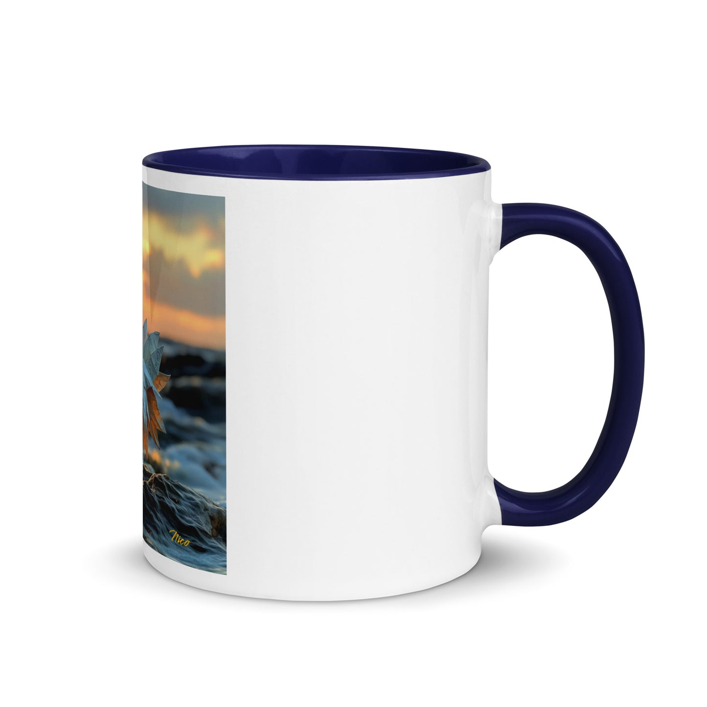 By The Seaside Series Print #1 - Mug with Color Inside