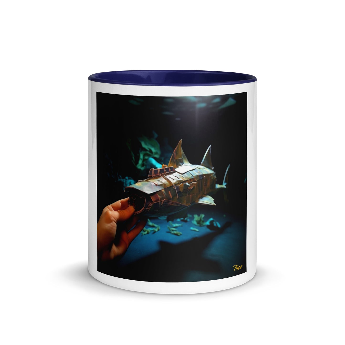 20,000 Leagues Under The Sea Series Print #4 - Mug with Color Inside