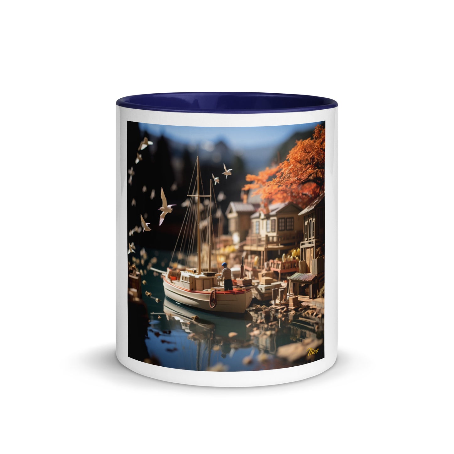 On The Docks By The Bay Series Print #1 - Mug with Color Inside