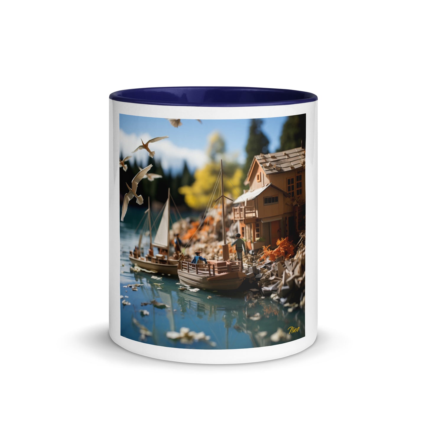 On The Docks By The Bay Series Print #8 - Mug with Color Inside