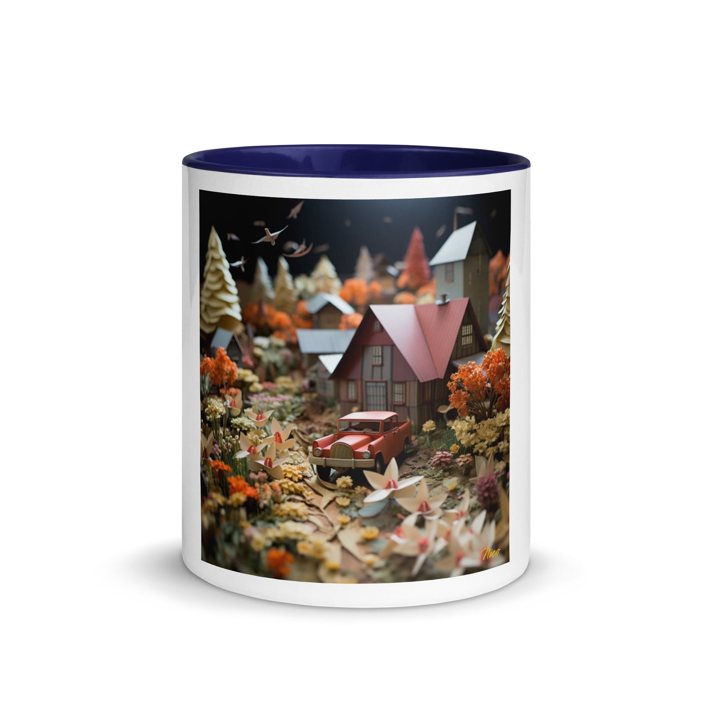 Meadow By The Farm Series Print #2 - Mug with Color Inside