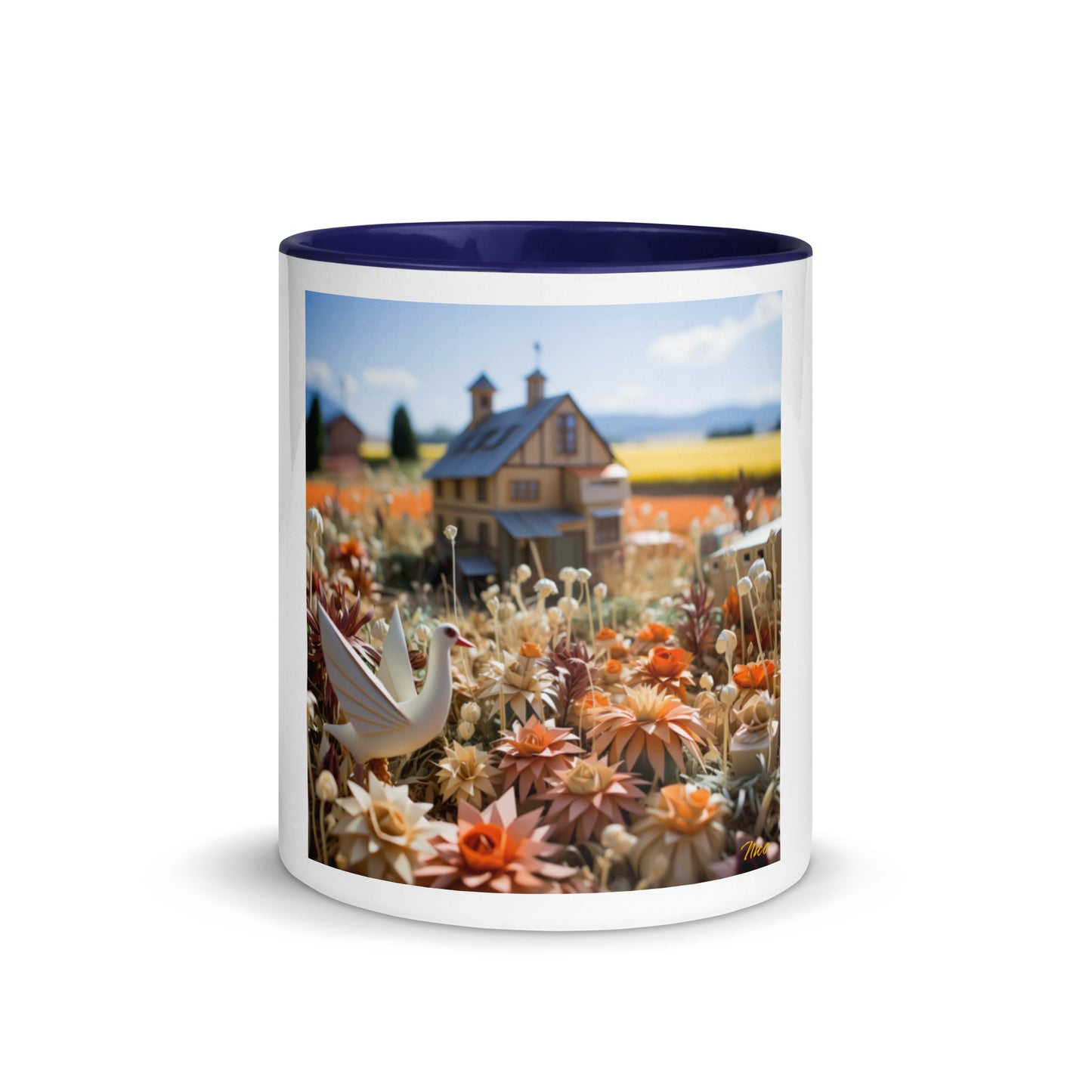 Meadow By The Farm Series Print #9 - Mug with Color Inside