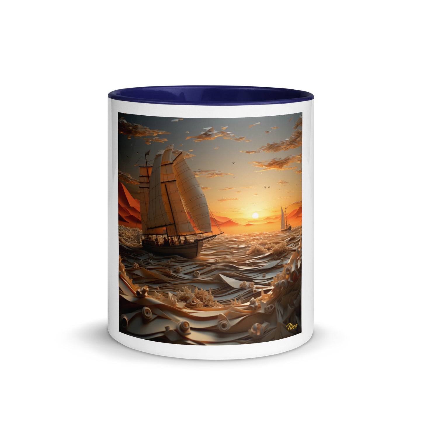 Into The Sunset Series Print #5 - Mug with Color Inside