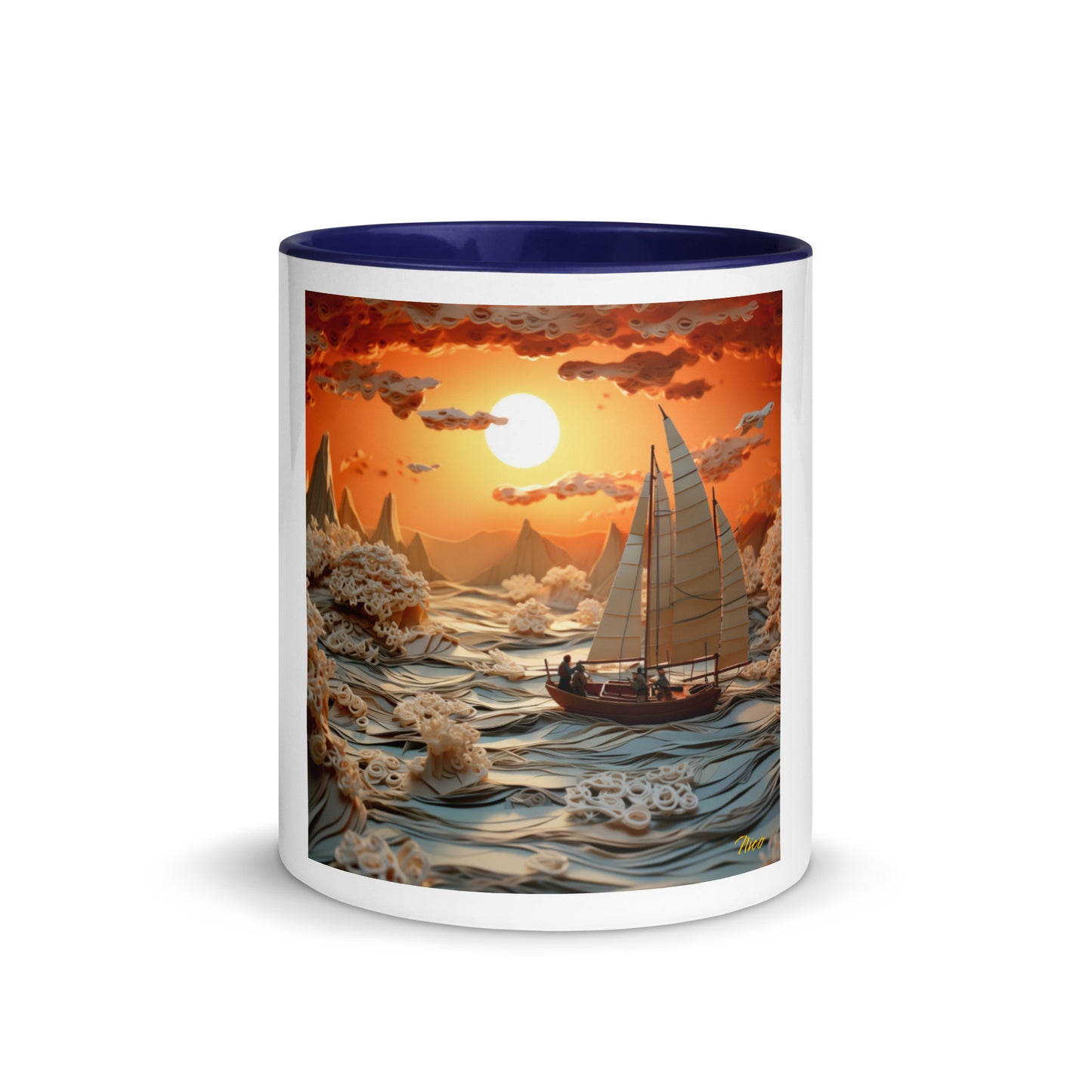 Into The Sunset Series Print #8 - Mug with Color Inside