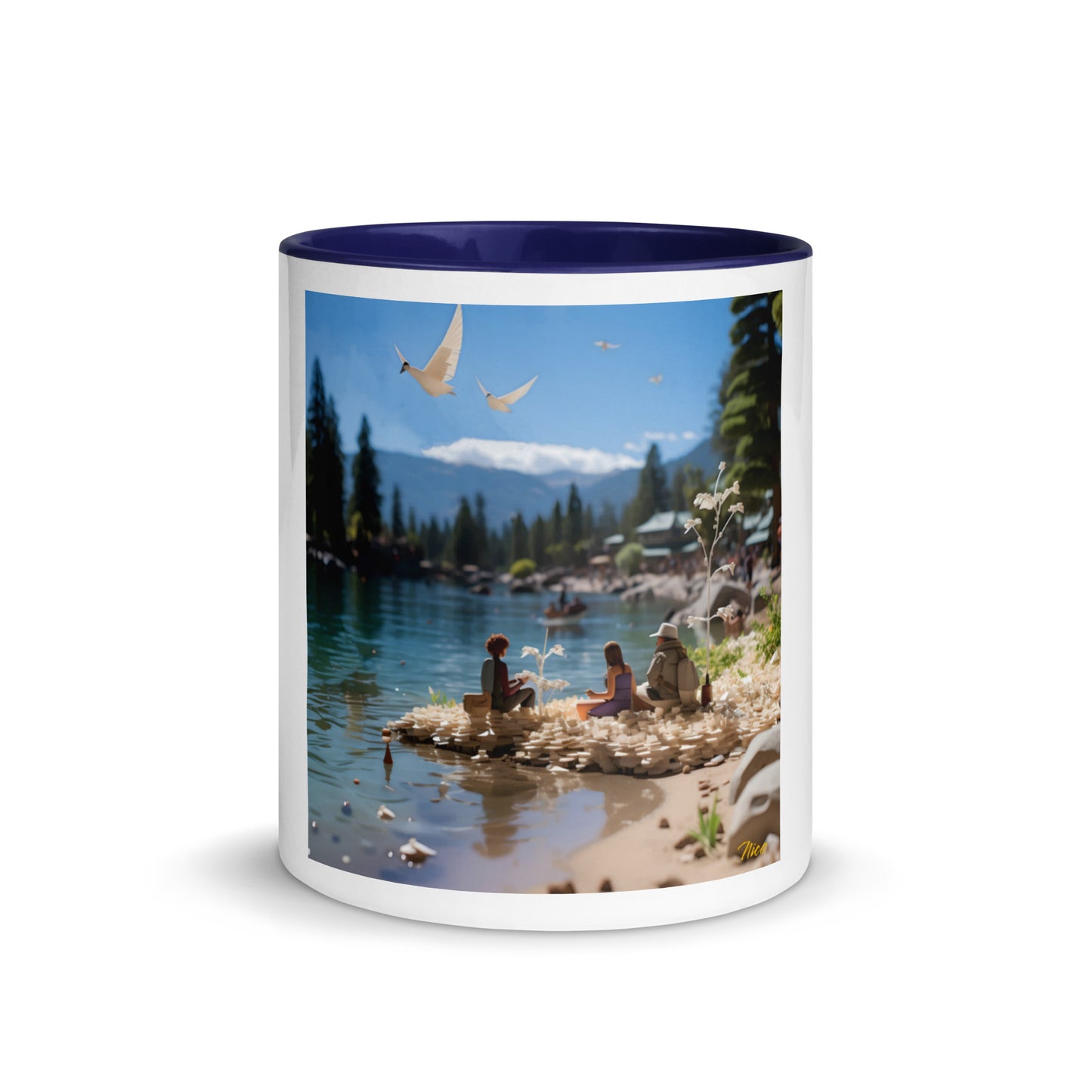 Atop The Mountain Lakeshore Series Print #7 - Mug with Color Inside