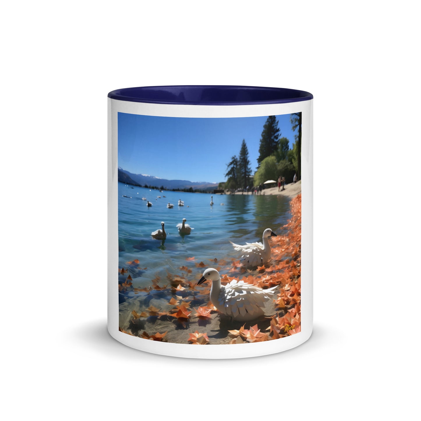 Atop The Mountain Lakeshore Series Print #2 - Mug with Color Inside