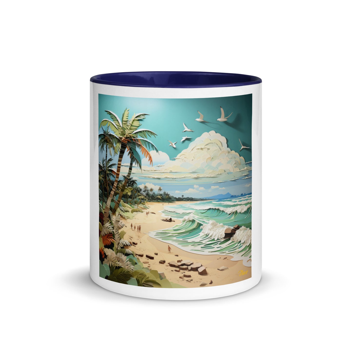 By The Seaside Series Print #2 - Mug with Color Inside