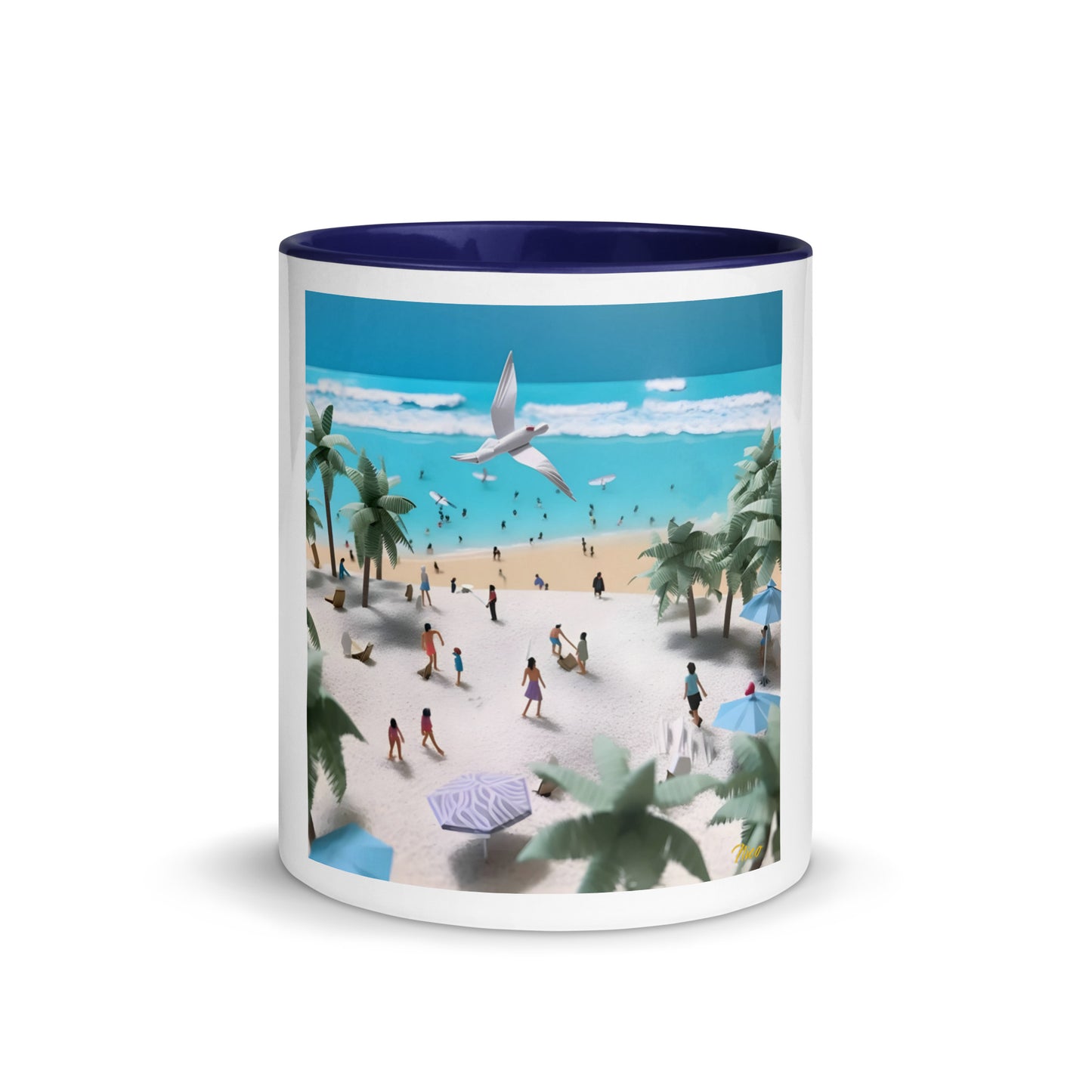 By The Seaside Series Print #5 - Mug with Color Inside