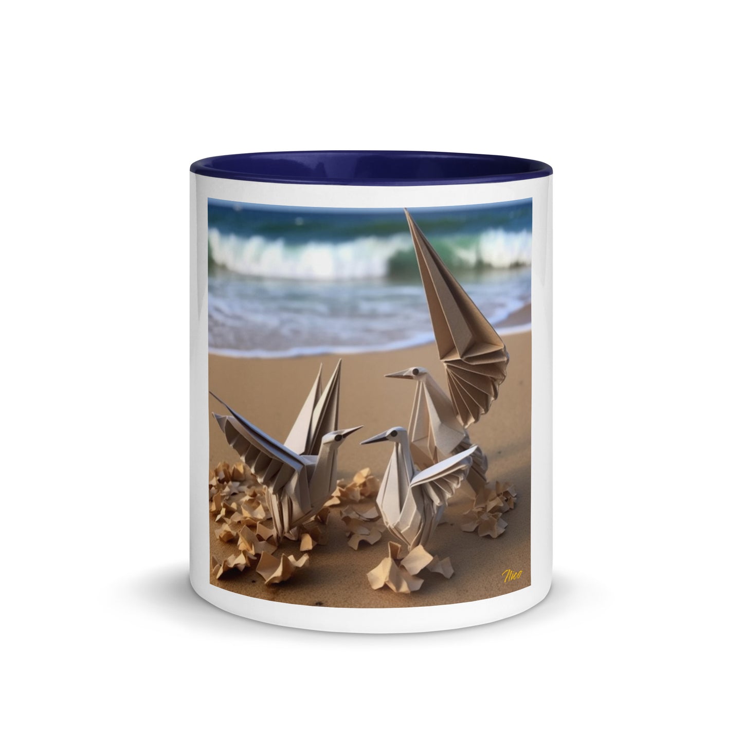 By The Seaside Series Print #1 - Mug with Color Inside