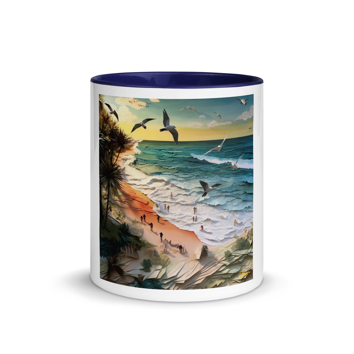 By The Seaside Series Print #6 - Mug with Color Inside