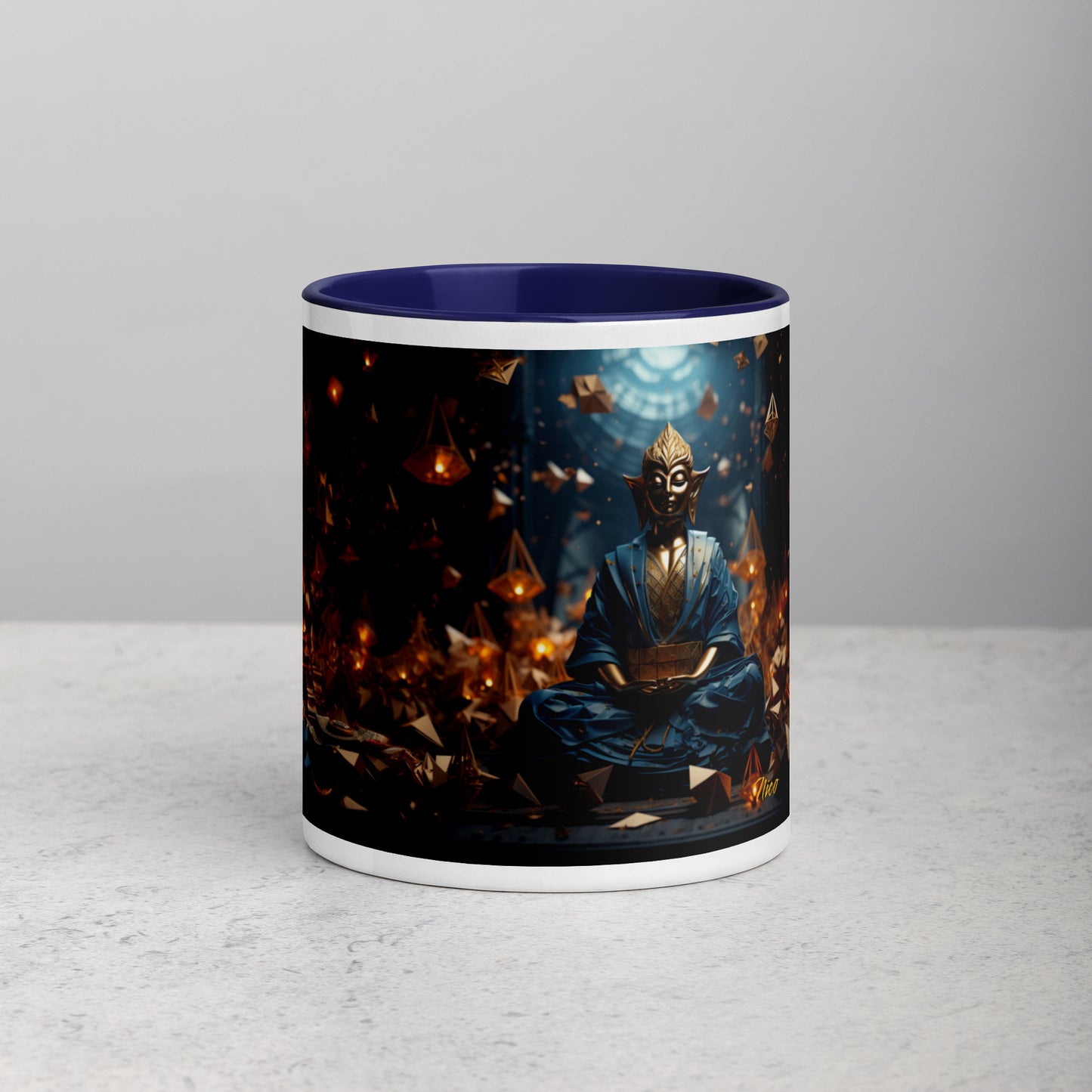 Ascending Buddha Series Print #1 - Mug with Color Inside