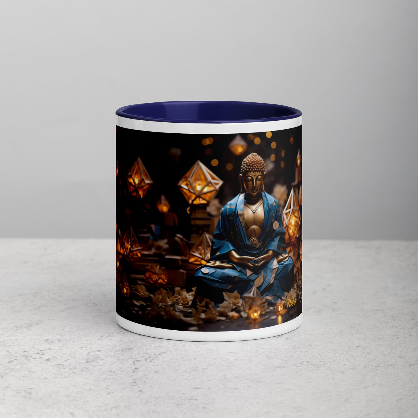 Ascending Buddha Series Print #3 - Mug with Color Inside