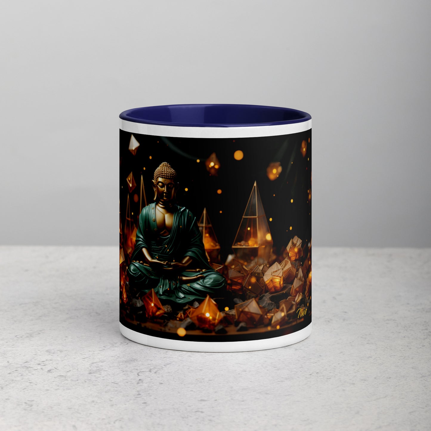 Ascending Buddha Series Print #4 - Mug with Color Inside