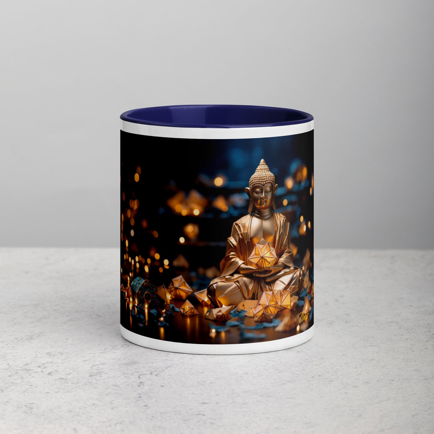 Ascending Buddha Series Print #9 - Mug with Color Inside