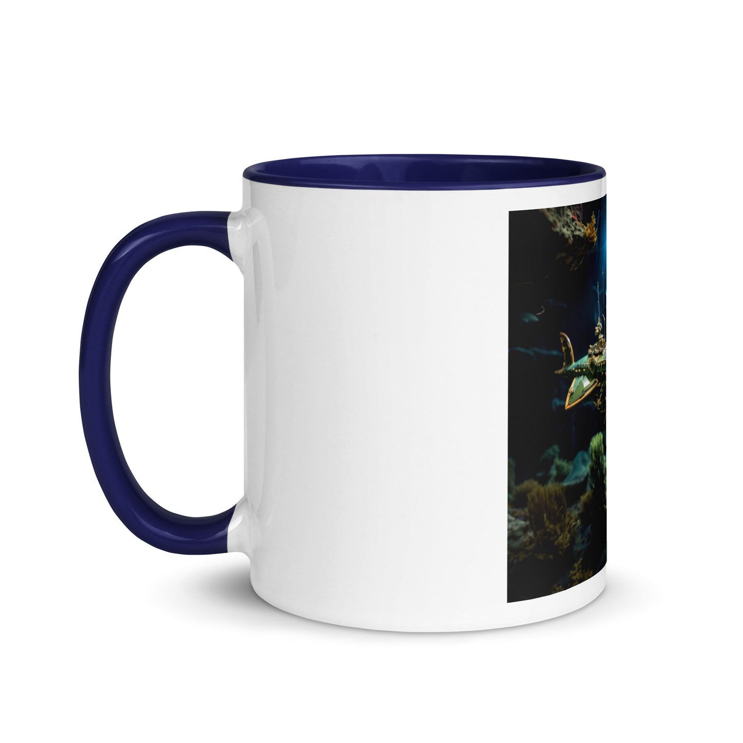 20,000 Leagues Under The Sea Series Print #1 - Mug with Color Inside