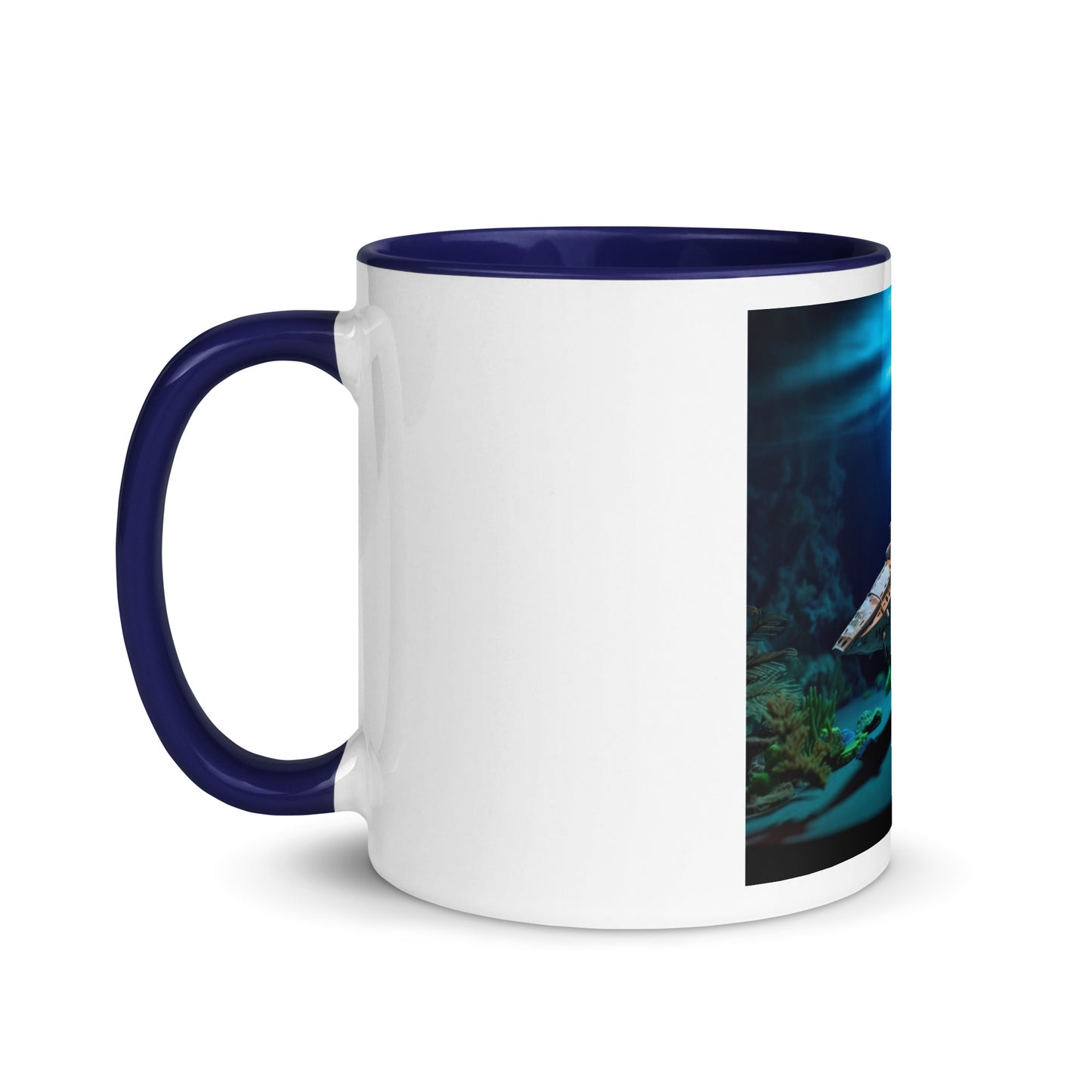 20,000 Leagues Under The Sea Series Print #3 - Mug with Color Inside