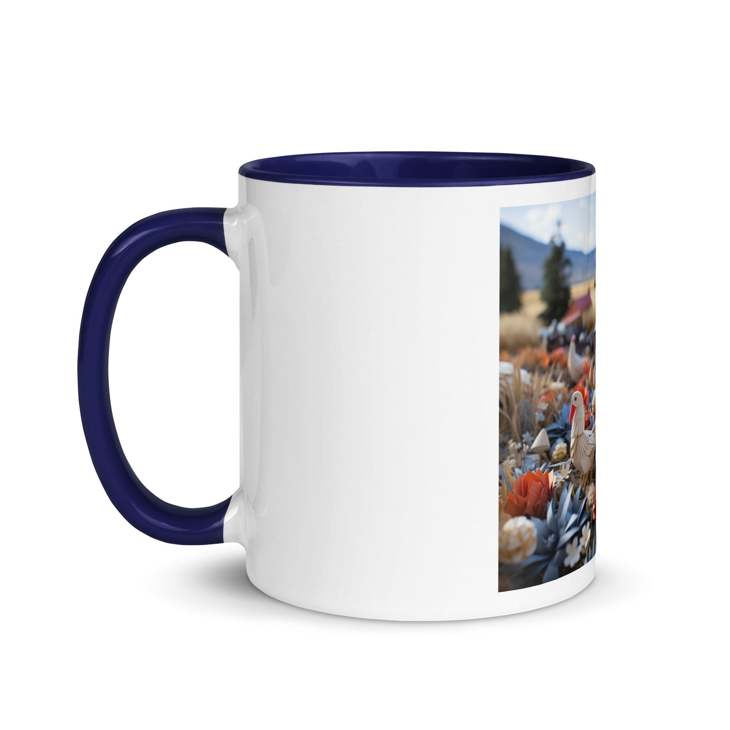 Meadow By The Farm Series Print #6 - Mug with Color Inside