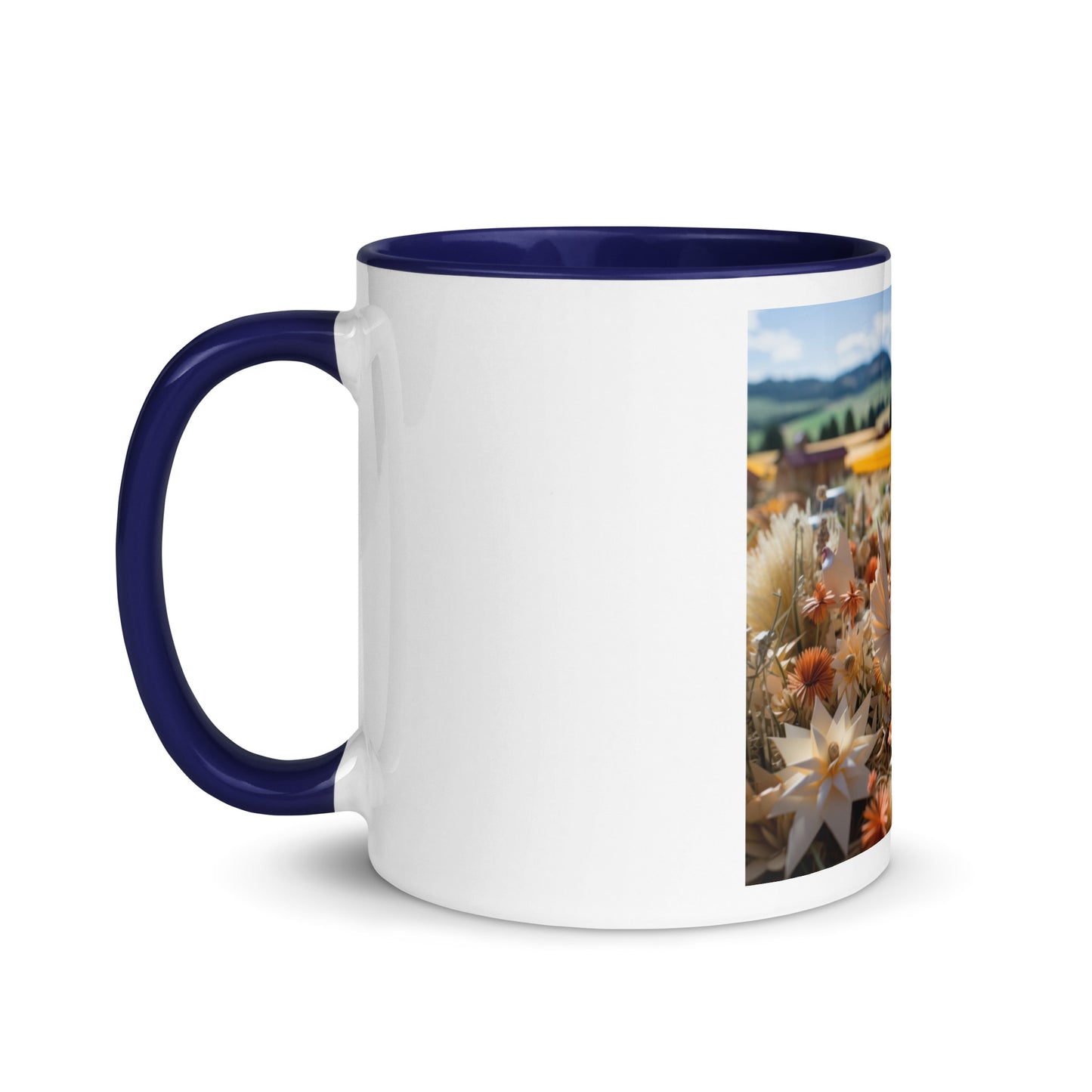 Meadow By The Farm Series Print #7 - Mug with Color Inside