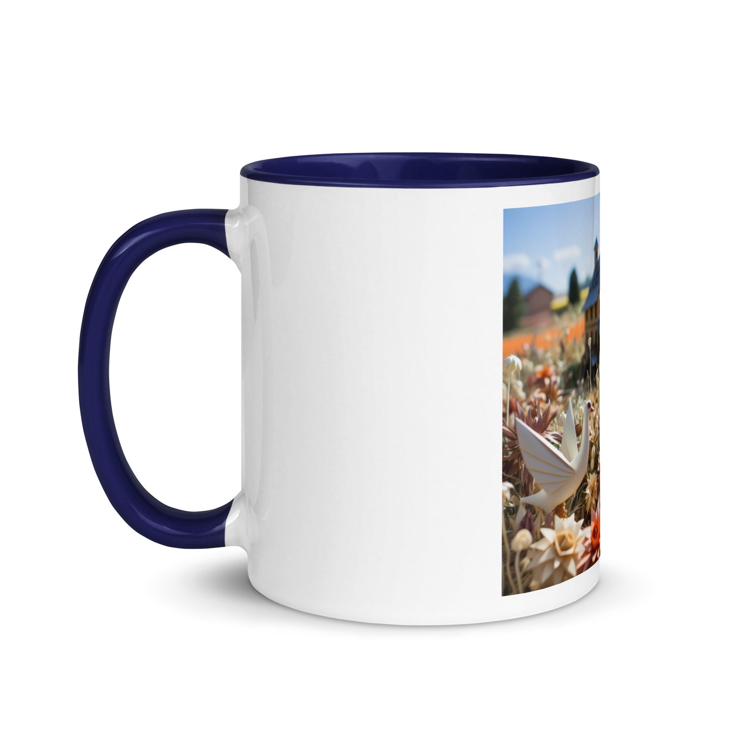 Meadow By The Farm Series Print #9 - Mug with Color Inside