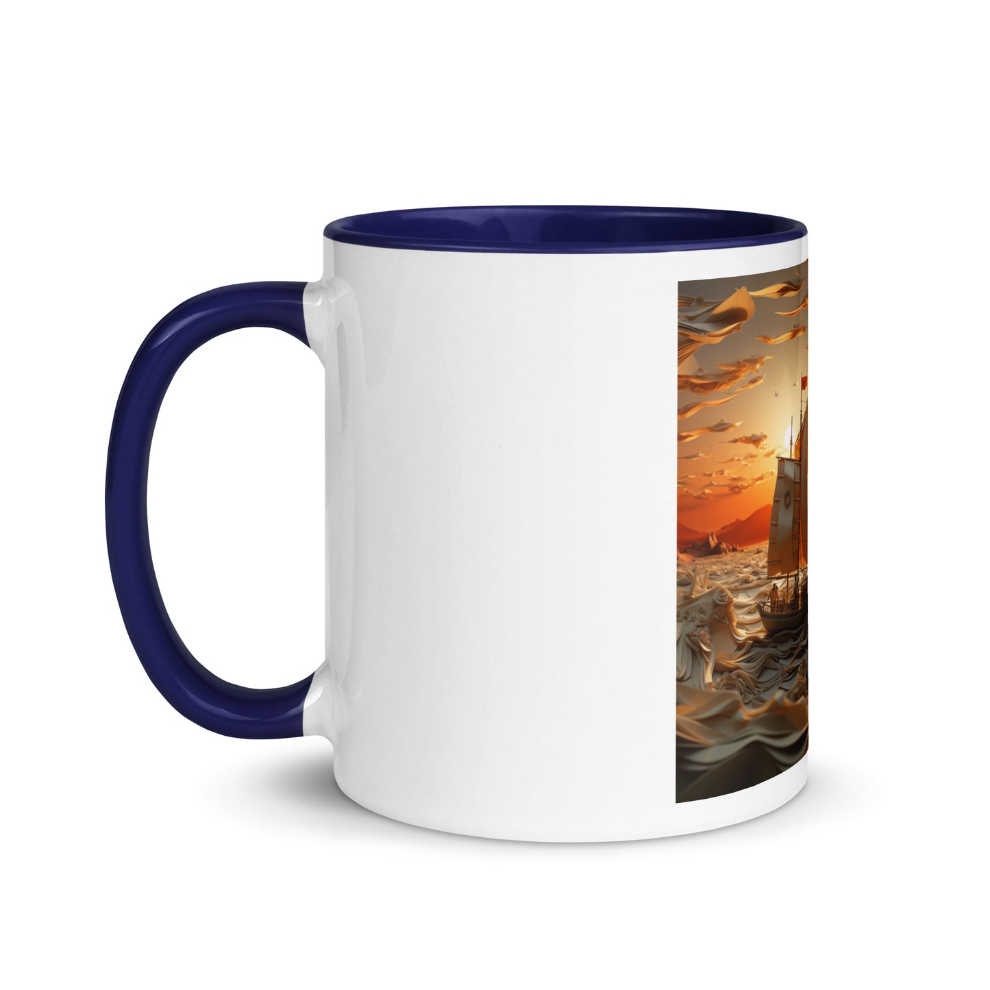 Into The Sunset Series Print #7 - Mug with Color Inside