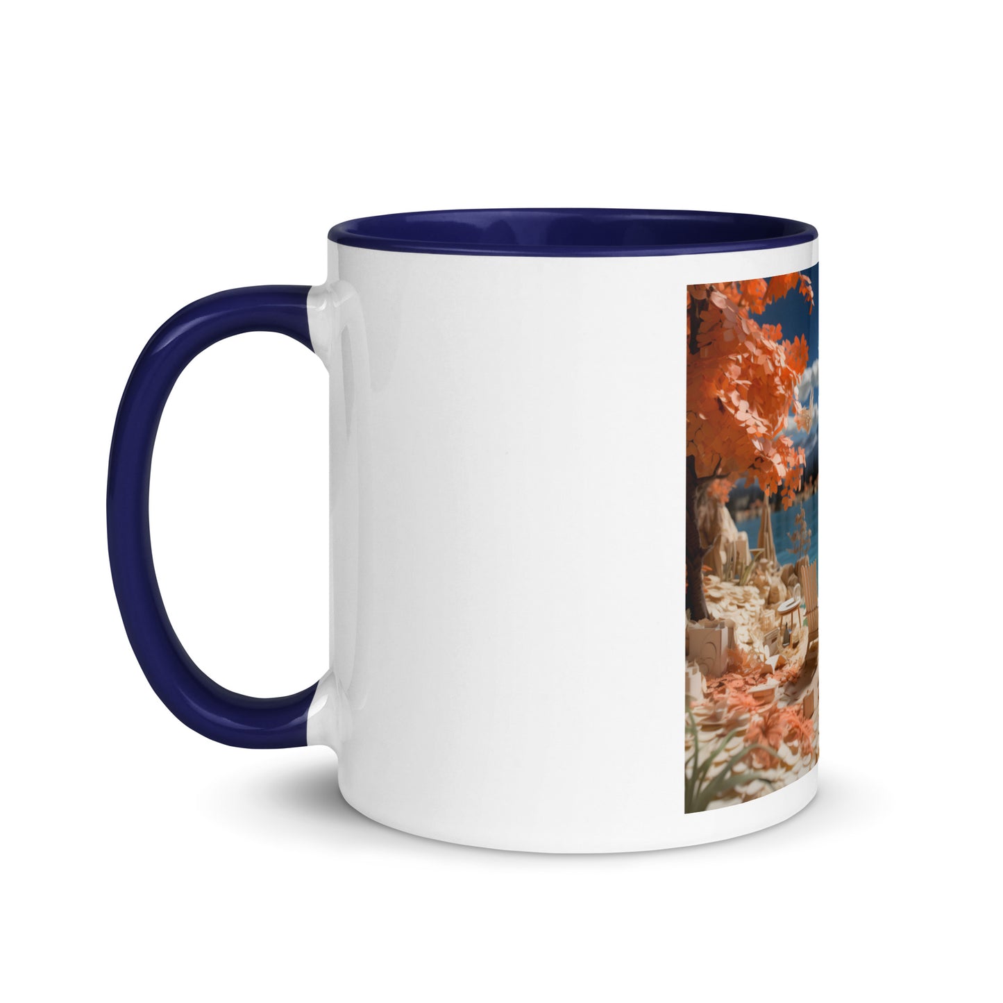 Atop The Mountain Lakeshore Series Print #10 - Mug with Color Inside