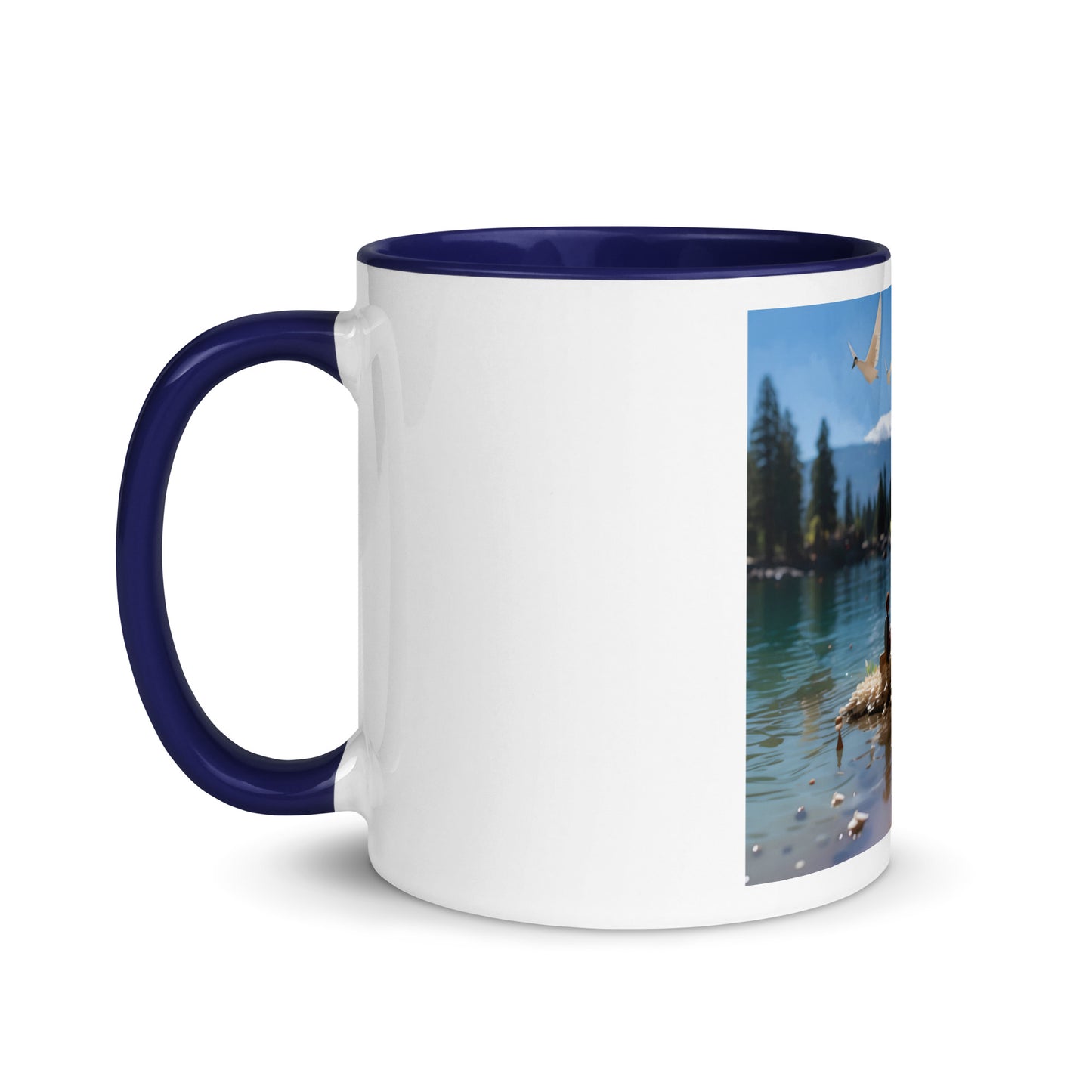 Atop The Mountain Lakeshore Series Print #7 - Mug with Color Inside