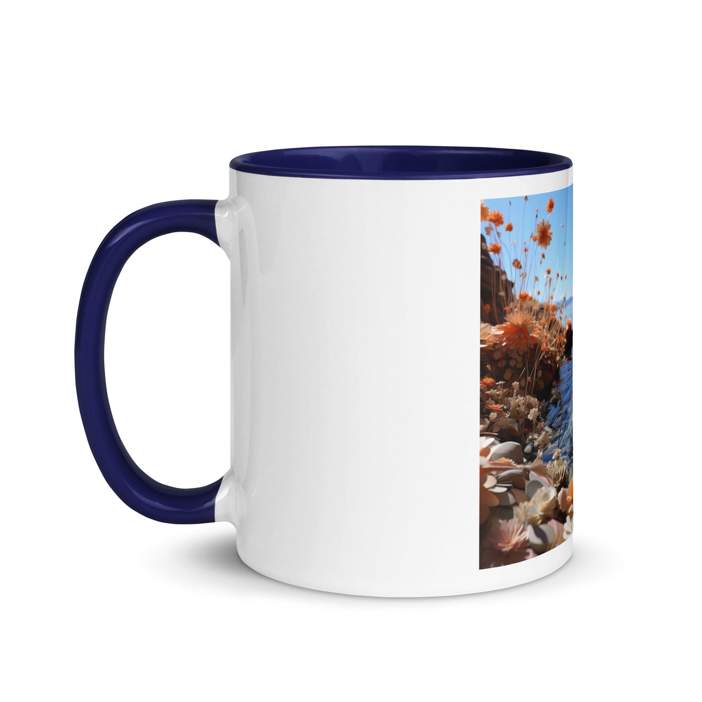 Atop The Mountain Lakeshore Series Print #4 - Mug with Color Inside