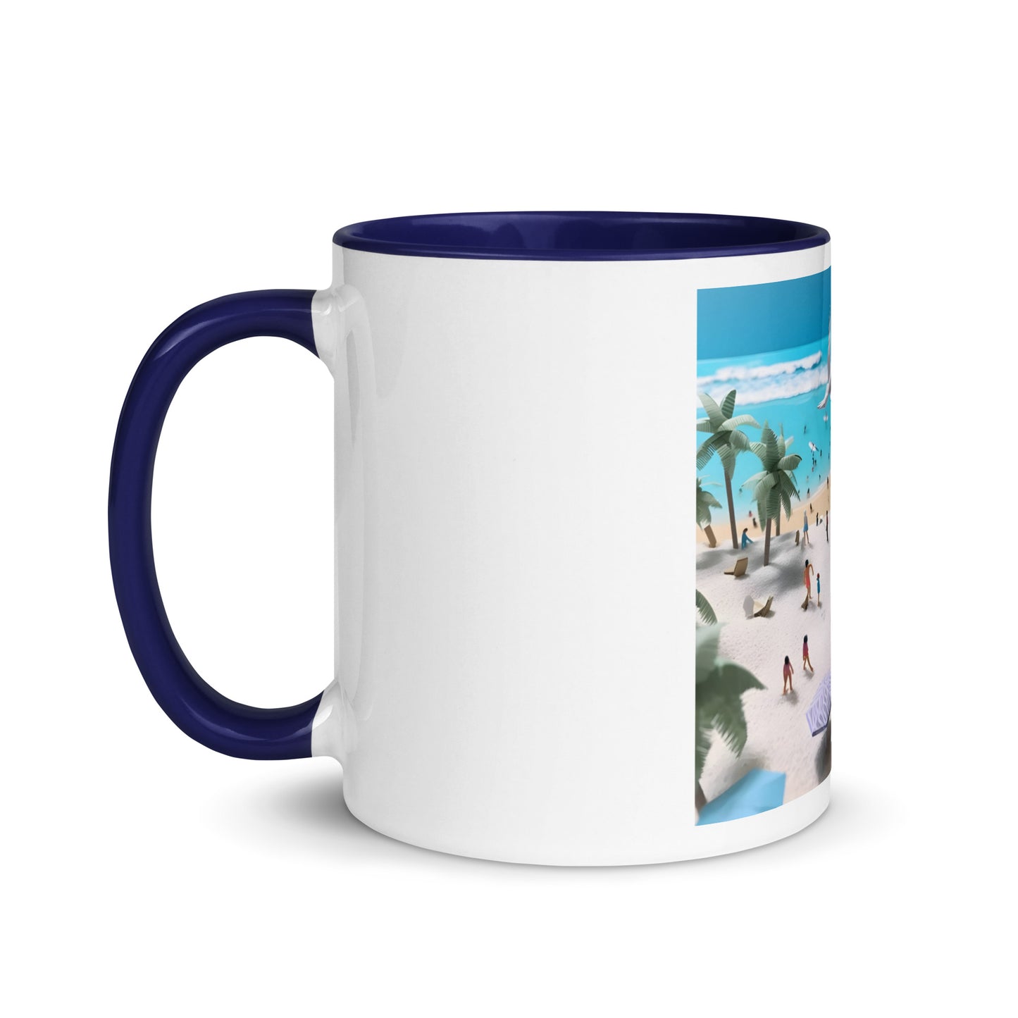 By The Seaside Series Print #5 - Mug with Color Inside