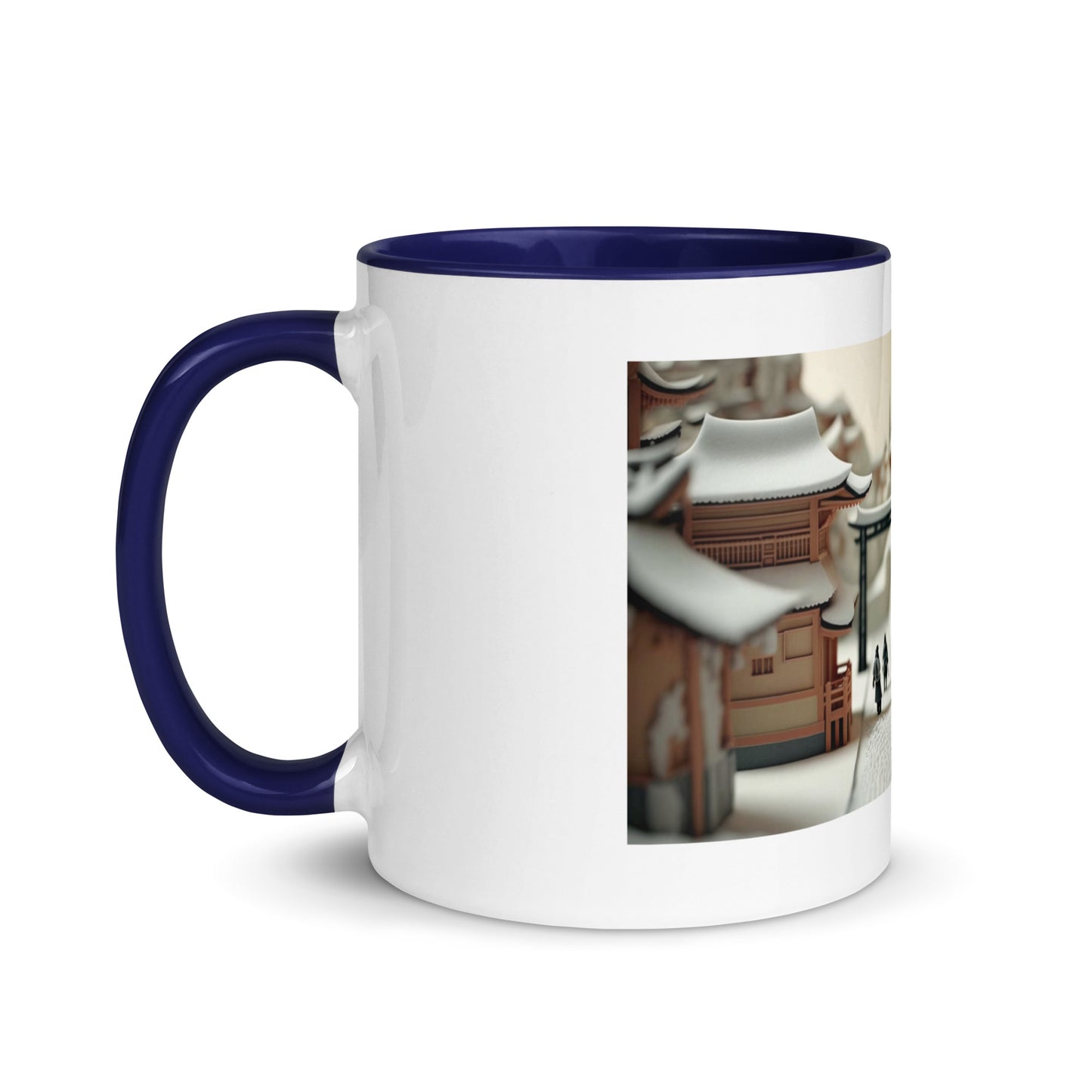 Asian Snow Series Print #2 - Mug with Color Inside