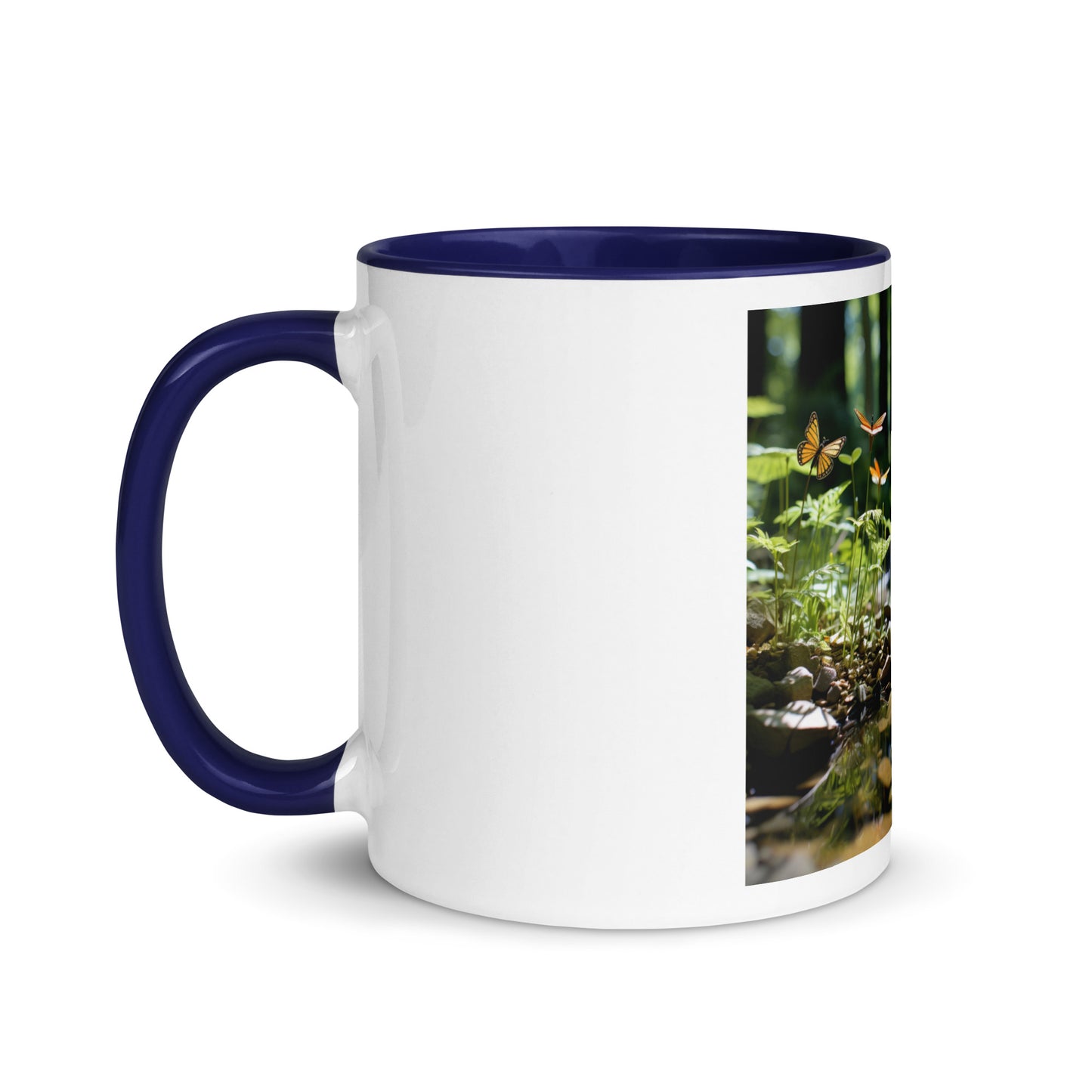 Relaxing By The Brook Series Print #9 - Mug with Color Inside