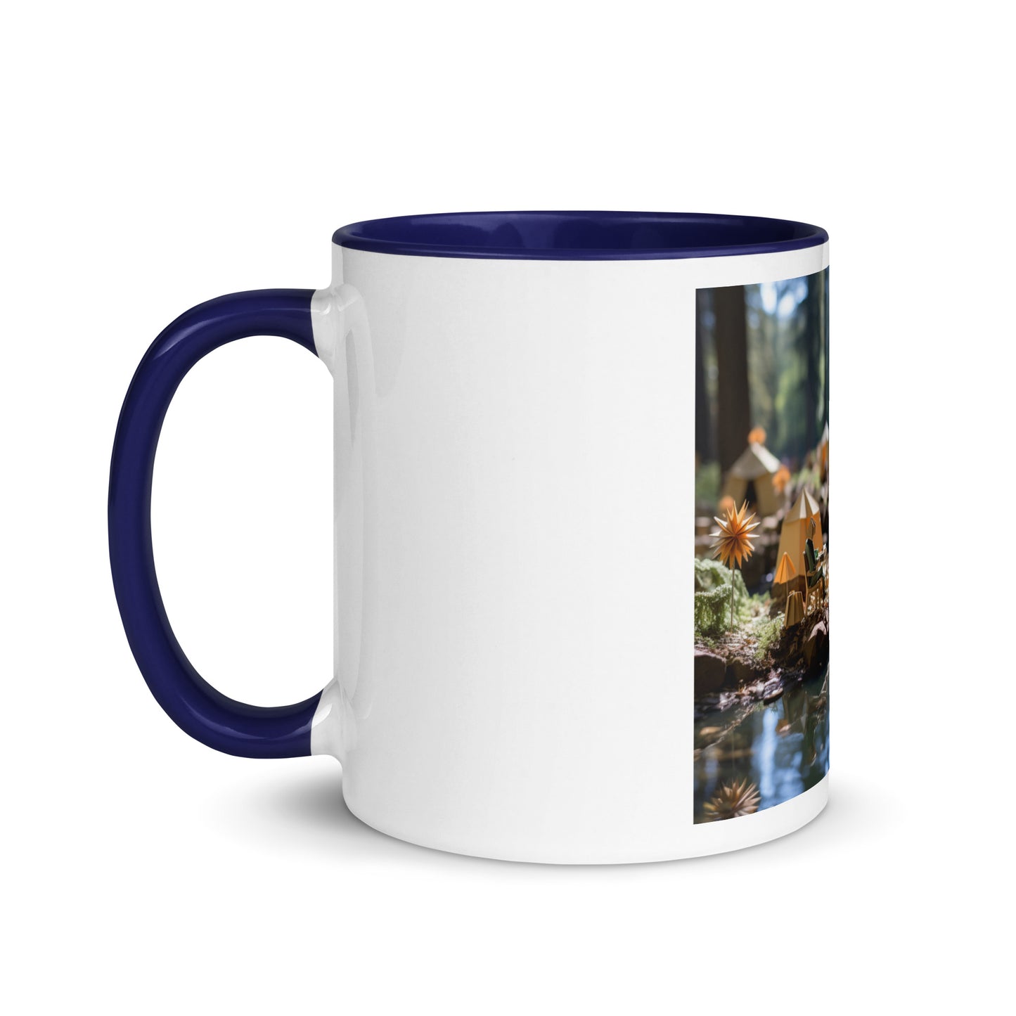 Relaxing By The Brook Series Print #4 - Mug with Color Inside