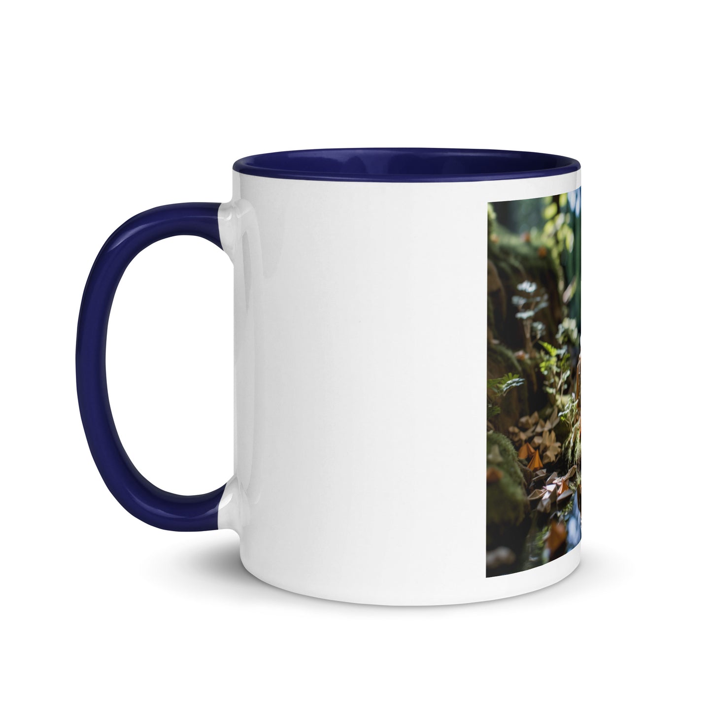 Relaxing By The Brook Series Print #2 - Mug with Color Inside