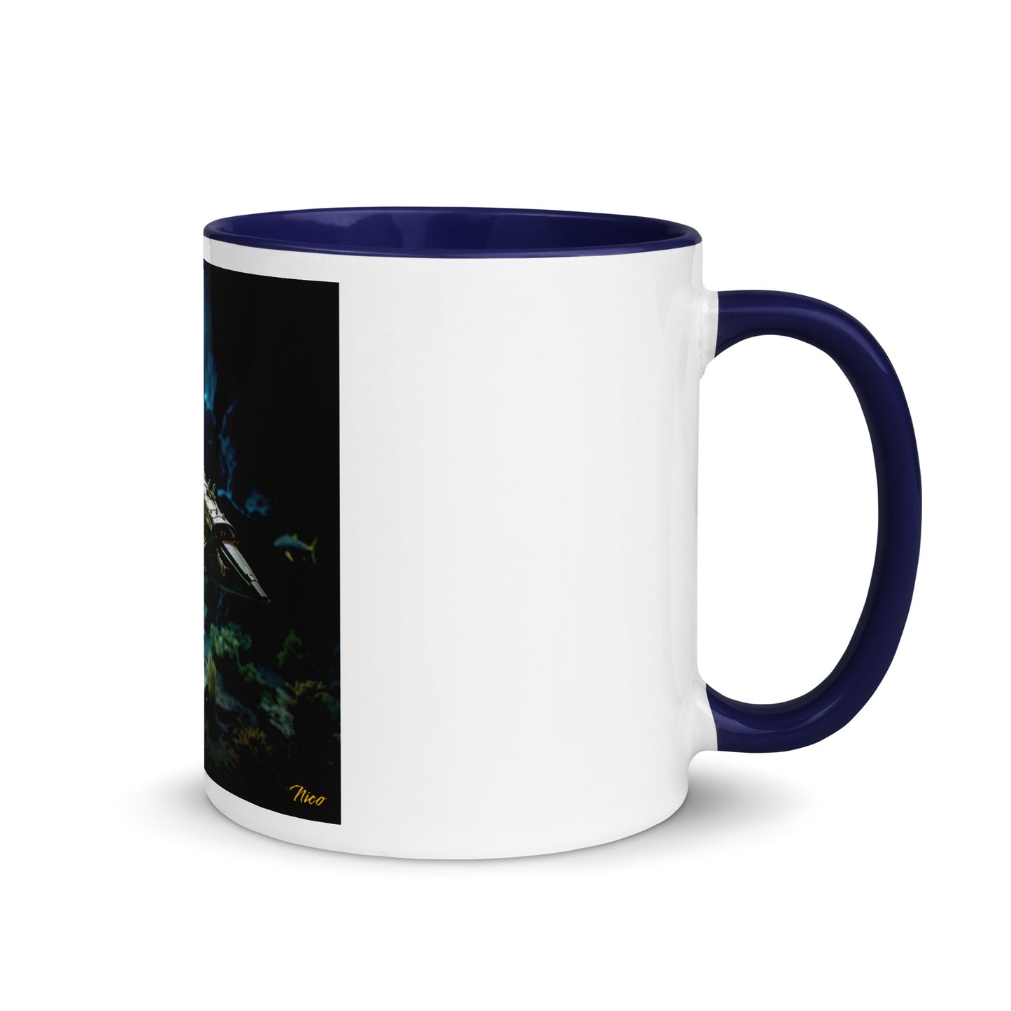 20,000 Leagues Under The Sea Series Print #1 - Mug with Color Inside