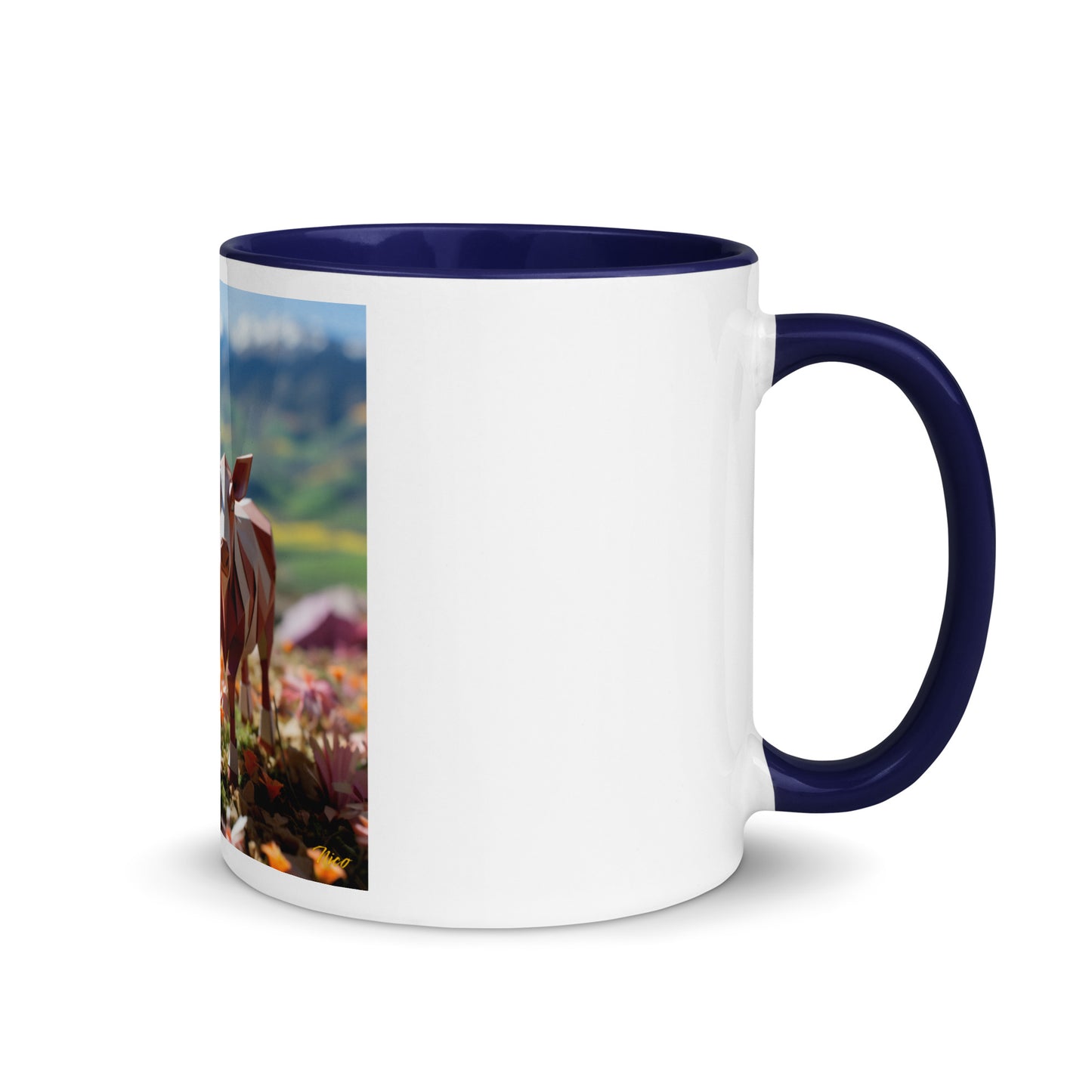 Meadow By The Farm Series Print #1 - Mug with Color Inside