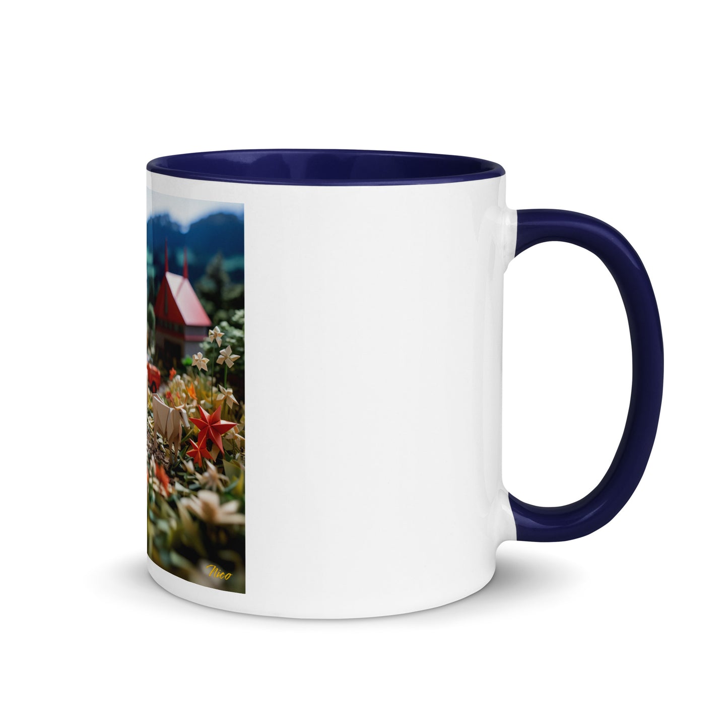 Meadow By The Farm Series Print #5 - Mug with Color Inside