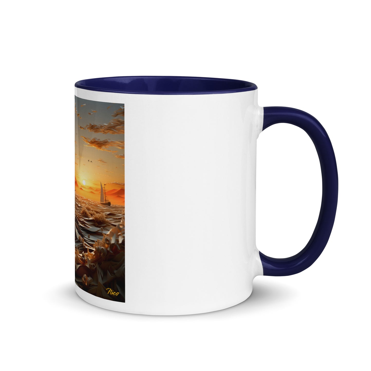 Into The Sunset Series Print #5 - Mug with Color Inside