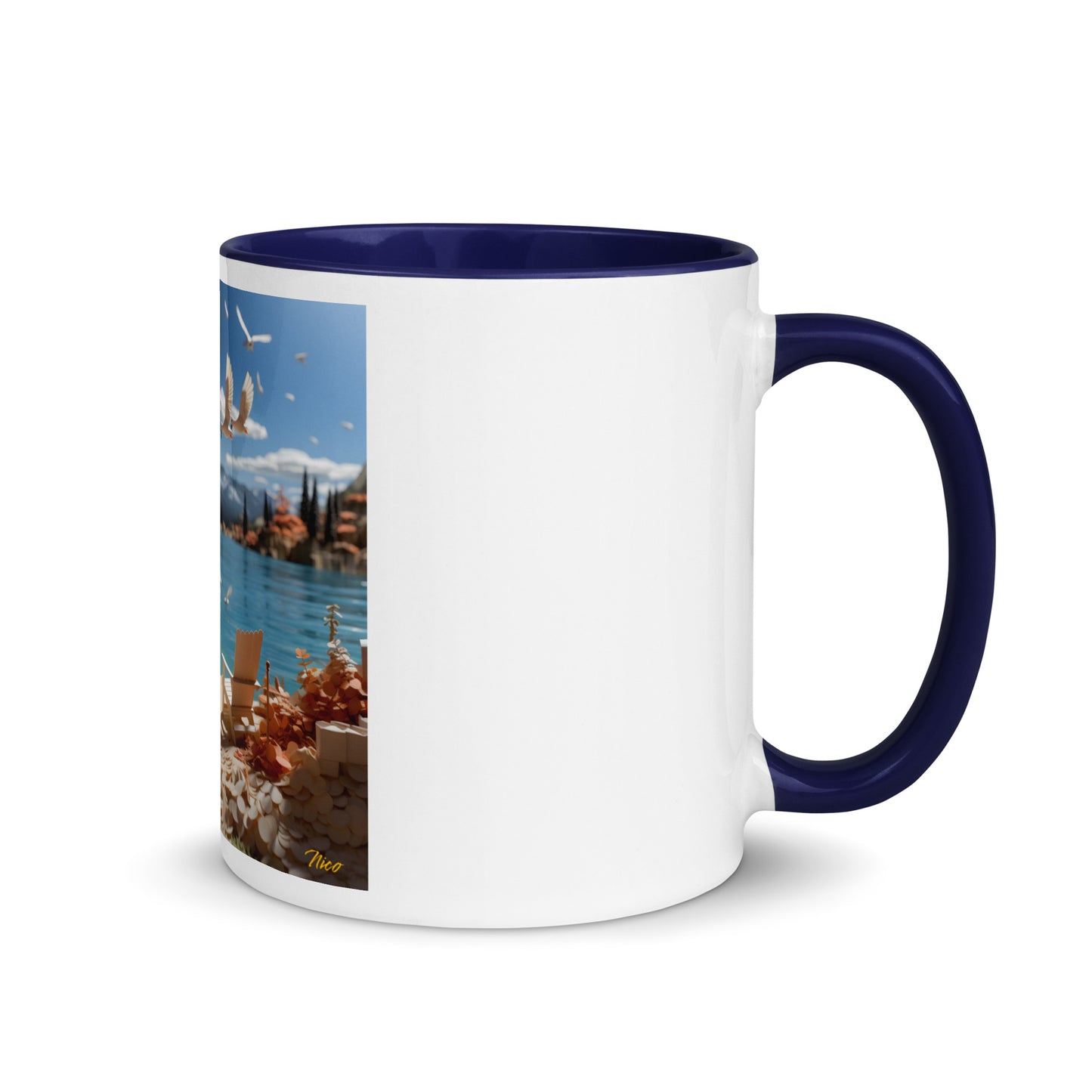 Atop The Mountain Lakeshore Series Print #10 - Mug with Color Inside