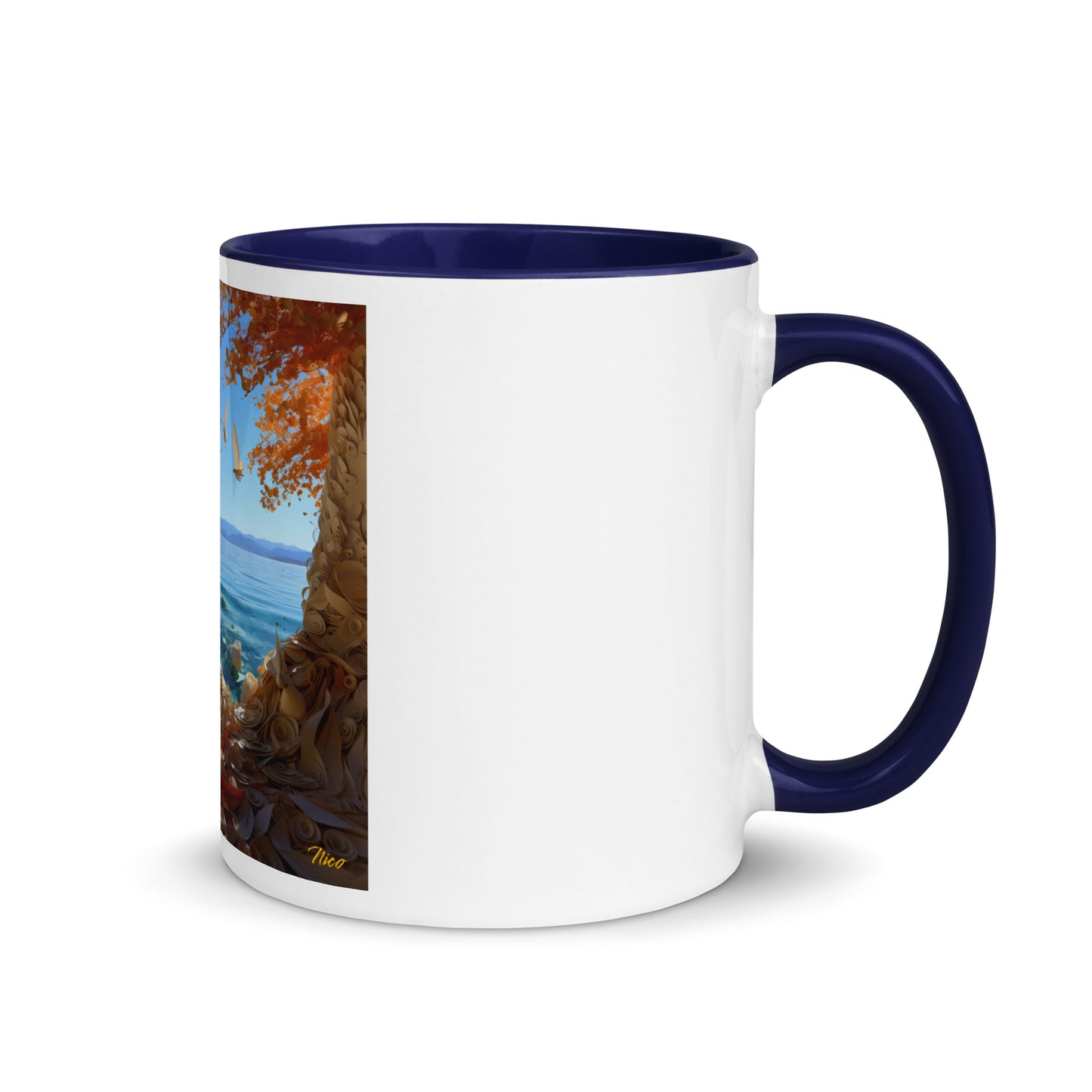 Atop The Mountain Lakeshore Series Print #9 - Mug with Color Inside