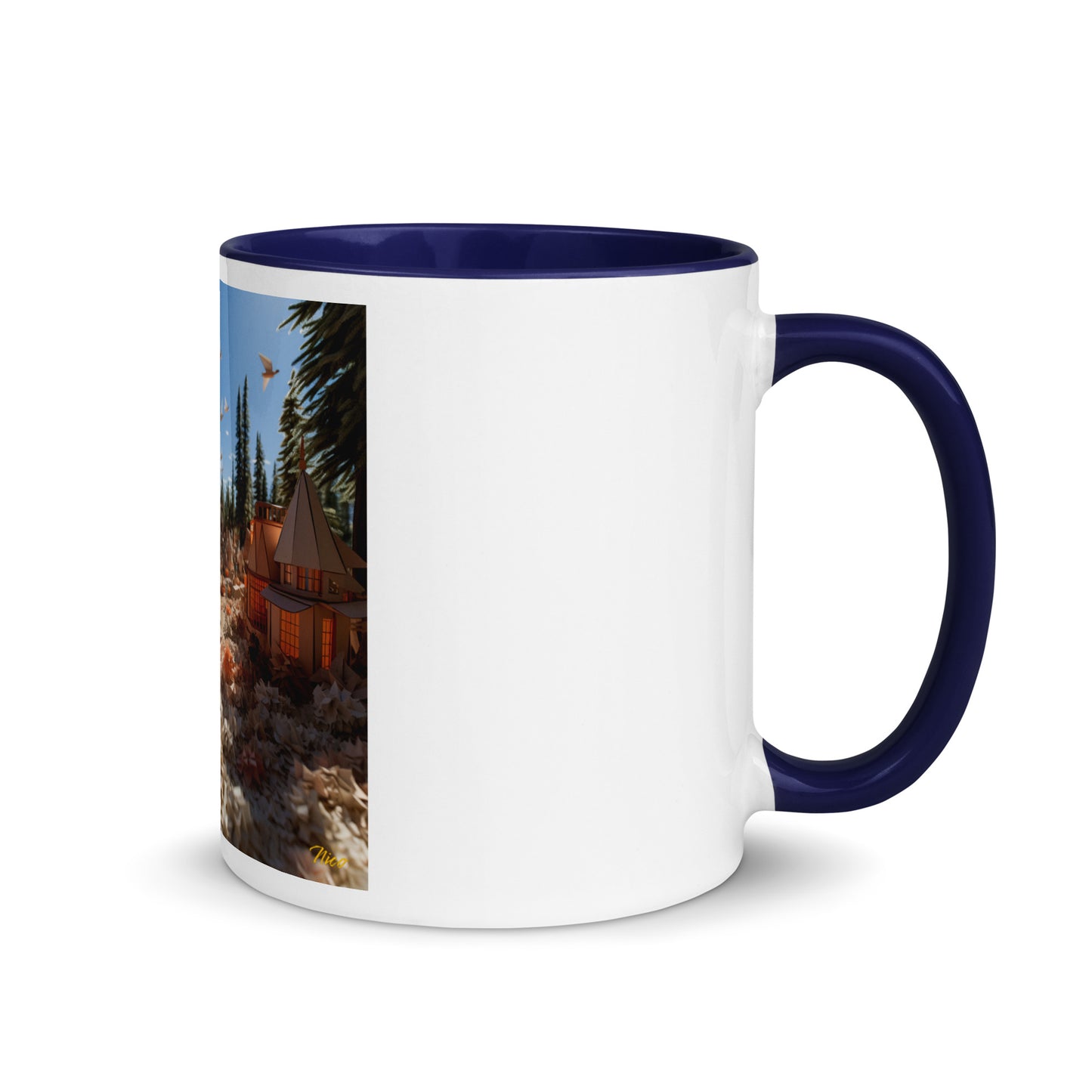 Atop The Mountain Lakeshore Series Print #6 - Mug with Color Inside