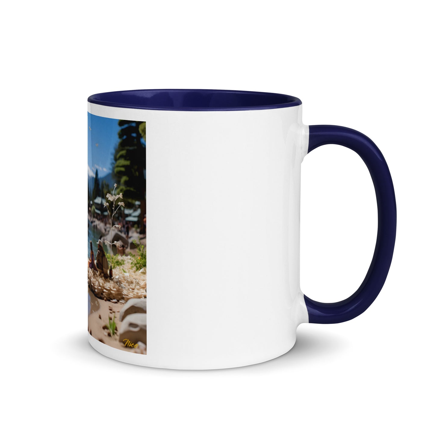 Atop The Mountain Lakeshore Series Print #7 - Mug with Color Inside