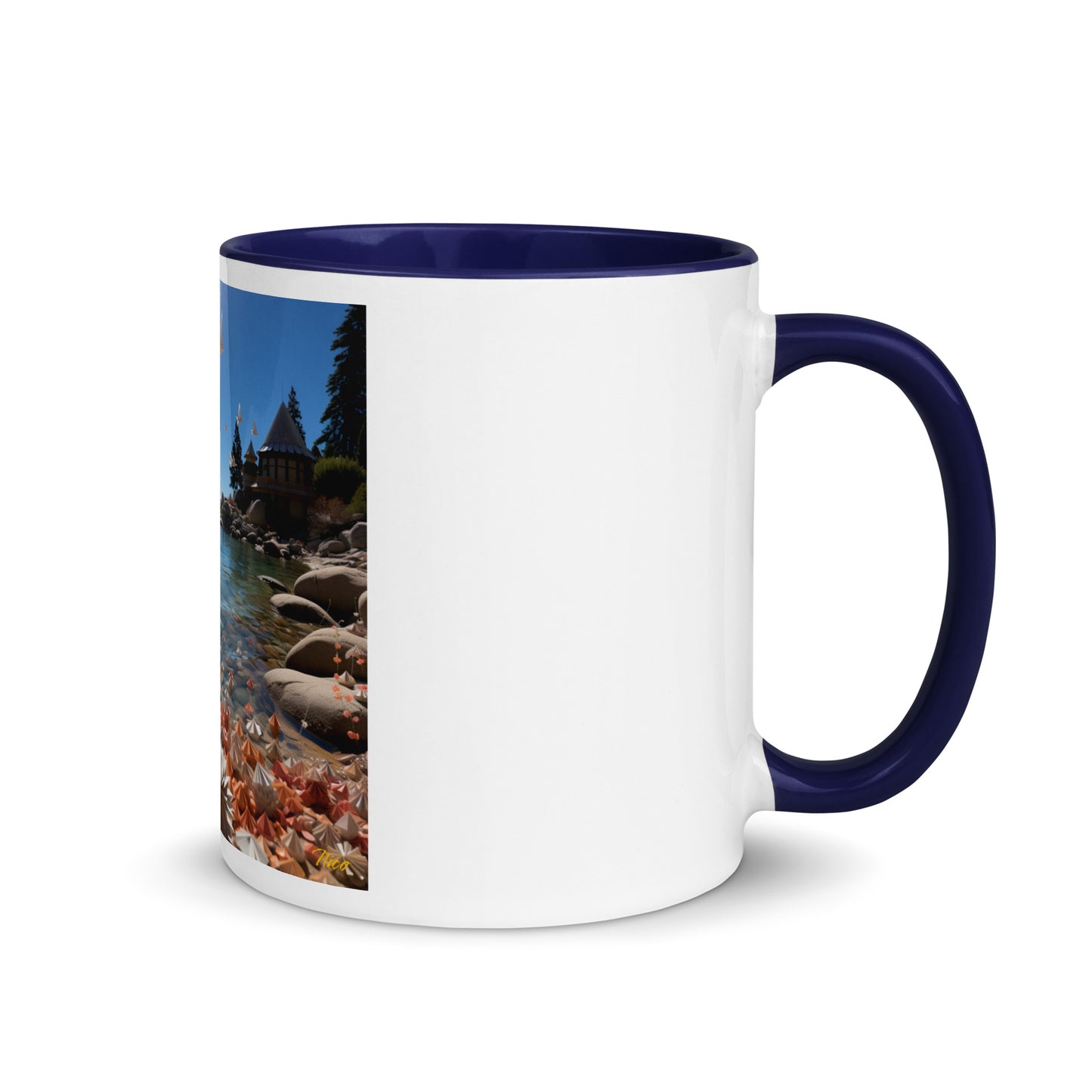 Atop The Mountain Lakeshore Series Print #3 - Mug with Color Inside