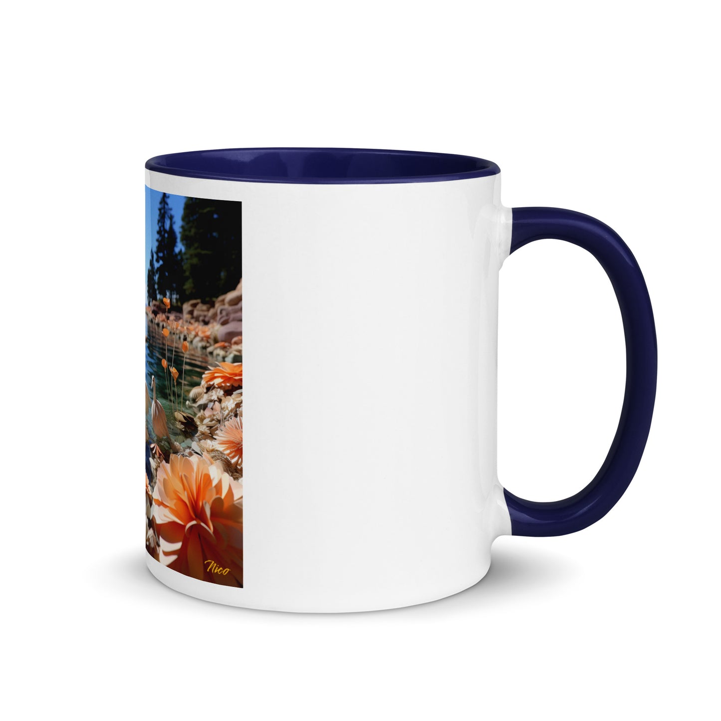 Atop The Mountain Lakeshore Series Print #4 - Mug with Color Inside