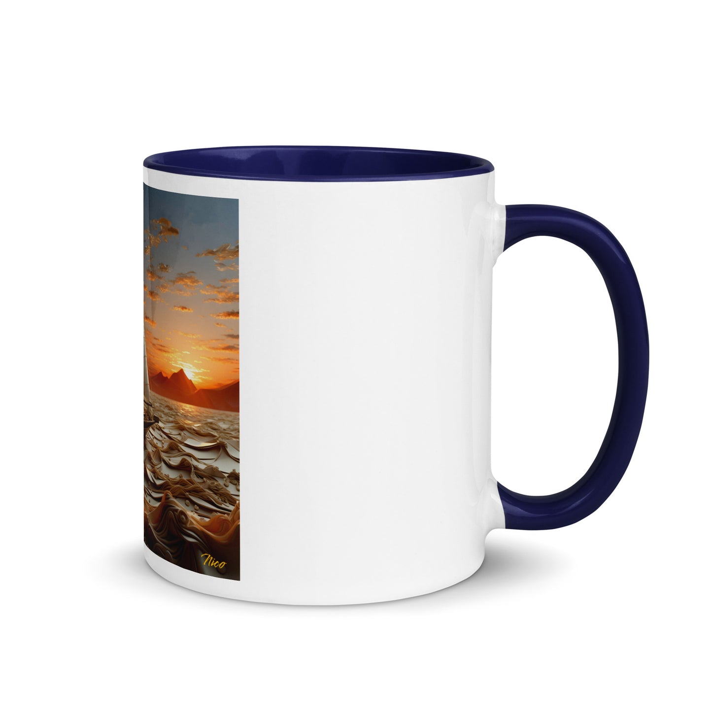 Into The Sunset Series Print #1 - Mug with Color Inside