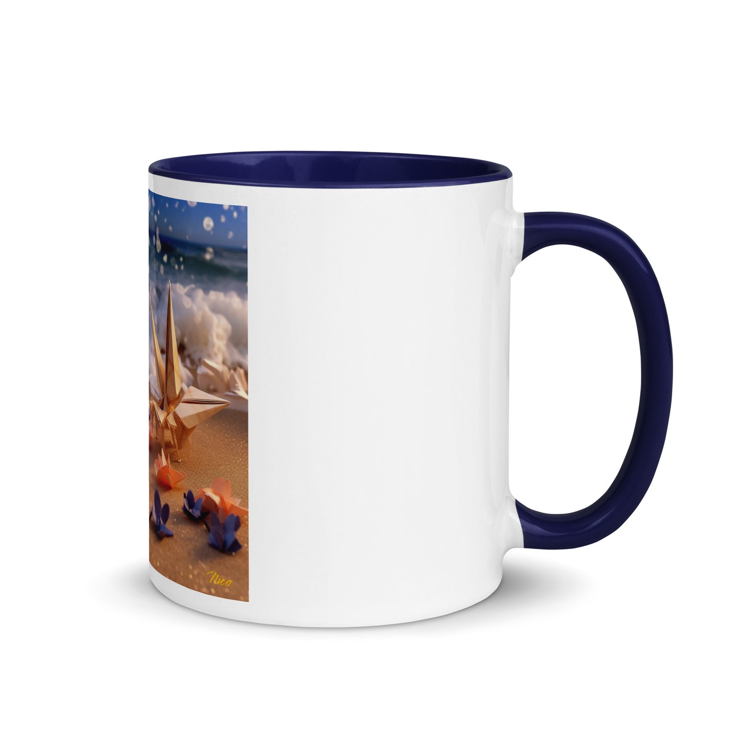 By The Seaside Series Print #10 - Mug with Color Inside