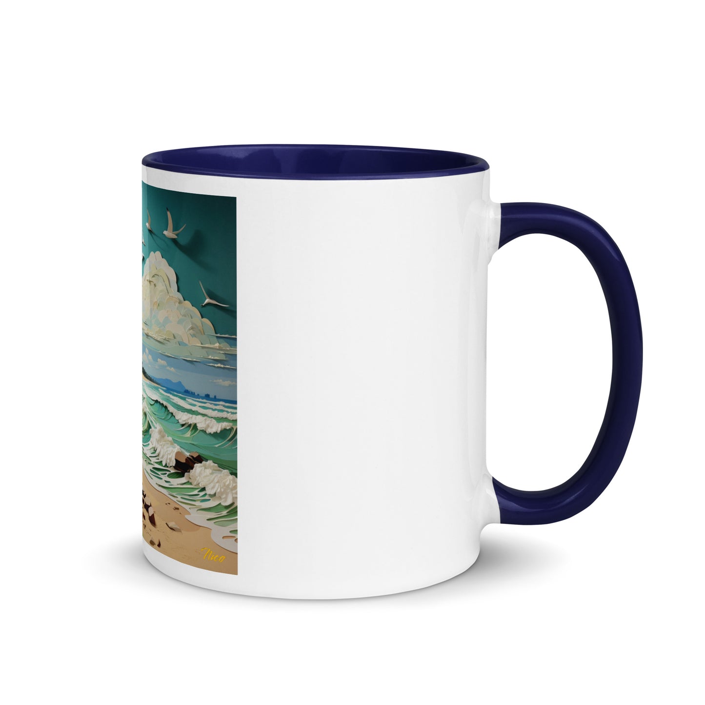 By The Seaside Series Print #2 - Mug with Color Inside