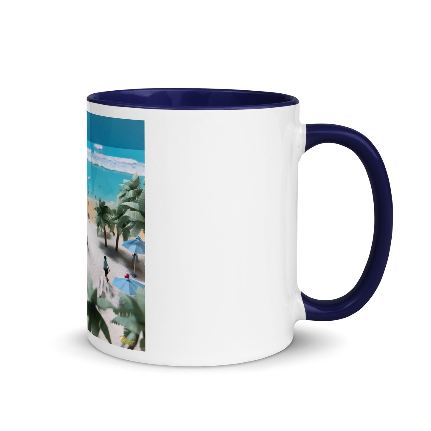 By The Seaside Series Print #5 - Mug with Color Inside