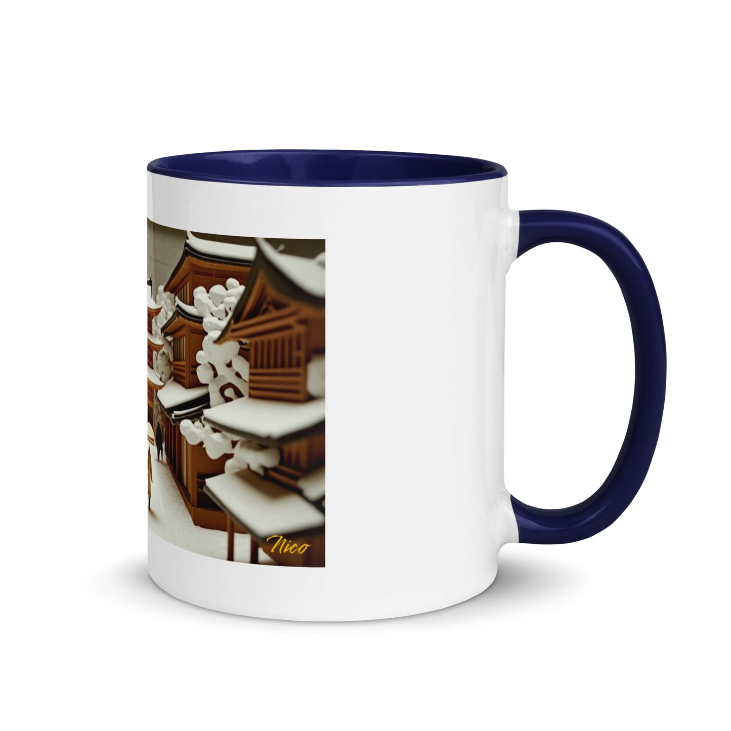 Asian Snow Series Print #10 - Mug with Color Inside