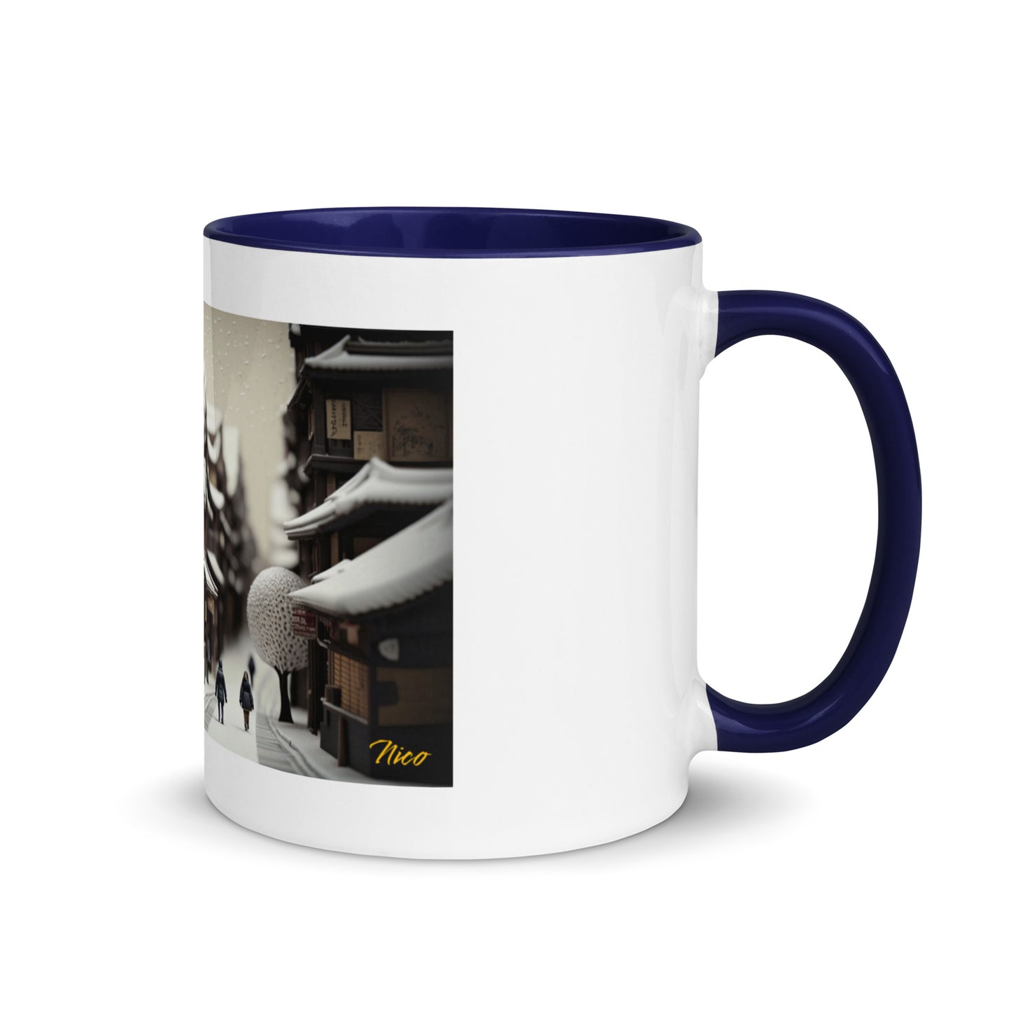 Asian Snow Series Print #7 - Mug with Color Inside