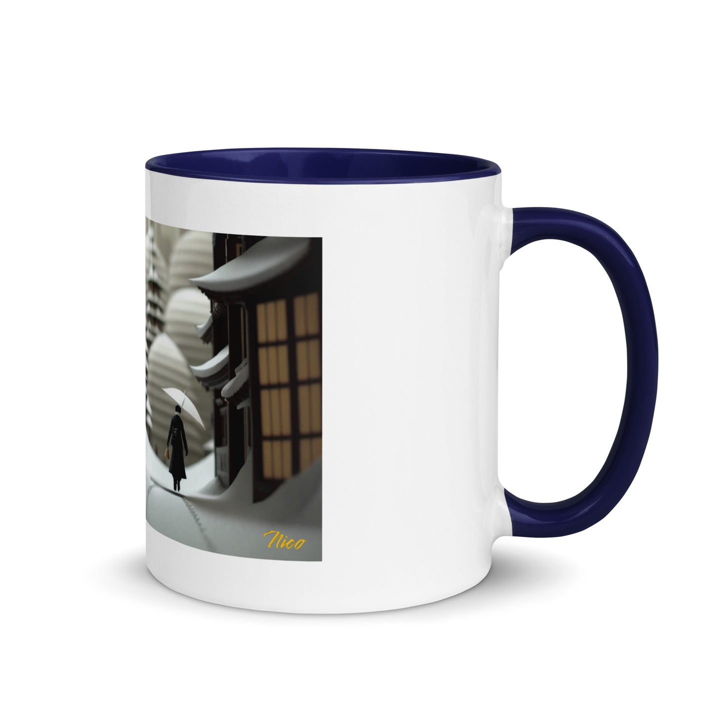 Asian Snow Series Print #4 - Mug with Color Inside