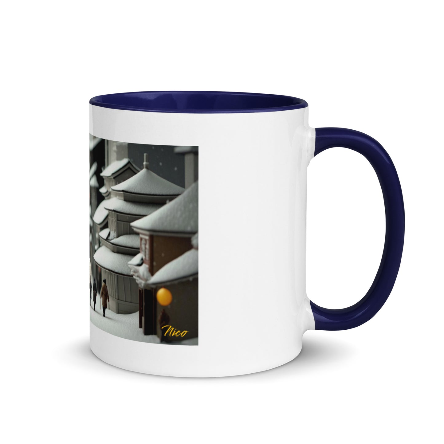 Asian Snow Series Print #3 - Mug with Color Inside